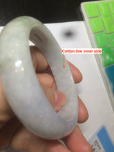 Load image into Gallery viewer, 55.7mm certified 100% natural Type A  green/white/purple jadeite jade bangle AF14-8935