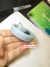 Load image into Gallery viewer, 52.5mm certified Type A 100% Natural s dark green/purple square Jadeite Jade bangle L131-0401