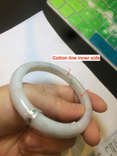 Load image into Gallery viewer, 57.9mm Certified Type A 100% Natural sunny green/purple/white Jadeite Jade bangle U87-0992