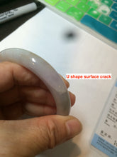 Load image into Gallery viewer, 53.5mm 100% natural certified yellow/green/purple (福禄寿)jadeite jade bangle K91-1015