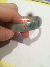 Load image into Gallery viewer, 52.3mm certified jadeite jade bangle green/yellow thin style small hand L14-3899