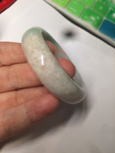 Load image into Gallery viewer, 48mm Type A 100% Natural sunny green/purple/yellow ovalJadeite Jade bangle X105-9226