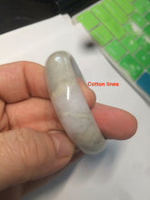 Load image into Gallery viewer, 52mm certified Type A 100% Natural green/purple oval Jadeite Jade bangle AQ40