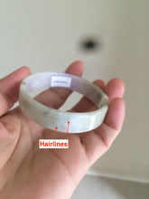 Load image into Gallery viewer, 51.5mm Certified Type A 100% Natural light purple/yellow/brown square Jadeite Jade bangle AC60-8067