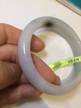 Load image into Gallery viewer, 56mm certified type A 100% Natural white/light green jadeite jade bangle AC10-6859
