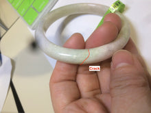 Load image into Gallery viewer, 56.5mm certified 100% natural green/white/yellow/purple jadeite jade bangle AK2-2480