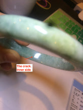 Load image into Gallery viewer, 56.6mm Certified Type A 100% Natural green Jadeite Jade bangle AS25-2481
