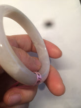 Load image into Gallery viewer, 48mm Certified Type A 100% Natural icy watery light green/yellow/purple oval Jadeite Jade bangle AM28-5091