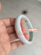 Load image into Gallery viewer, 52mm certified Type A 100% Natural green/white oval Jadeite Jade bangle AR70-4208