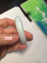 Load image into Gallery viewer, 53.8mm certified 100% natural Type A fresh light green/purple/white jadeite jade bangle AB72-9458