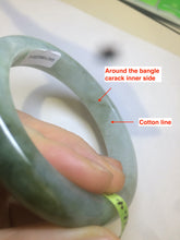 Load image into Gallery viewer, 54mm Certified Type A 100% Natural light green/dark green jadeite jade bangle AJ15-2014