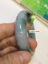 Load image into Gallery viewer, 57.5mm Certified Type A 100% Natural green/white Jadeite Jade bangle R59-1301