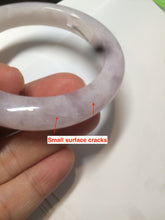 Load image into Gallery viewer, 53.5mm certified 100% natural Type A green/purple jadeite jade bangle AQ57-5347