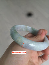 Load image into Gallery viewer, 55.5mm Certified 100% natural Type A green/purple/red (福禄寿)jadeite jade bangle AJ60-9898