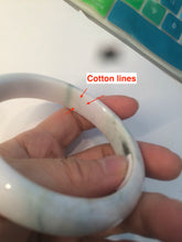 Load image into Gallery viewer, 59.8mm Certified 100% Natural Type A green white purple Jadeite Jade bangle AM21-9549