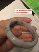 Load image into Gallery viewer, 54.5mm certified Type A 100% Natural green/purple/white  jadeite jade bangle AB69-9790