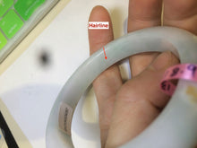 Load image into Gallery viewer, 55mm Certified Type A 100% Natural green/white/yellow Jadeite Jade bangle AD35-9287