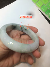Load image into Gallery viewer, 53.5mm certified 100% natural Type A green/purple/white jadeite jade bangle AB90-1704