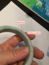 Load image into Gallery viewer, 55.8mm Certified type A 100% Natural green yellow Jadeite bangle Y121-2487