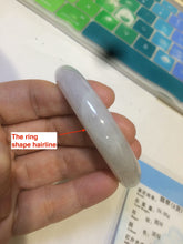 Load image into Gallery viewer, 52.6mm certified Type A 100% Natural white/brown Jadeite Jade bangle AB53-0005