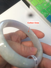 Load image into Gallery viewer, 56.5mm certified 100% natural Type A green purple jadeite jade bangle AM22-2821