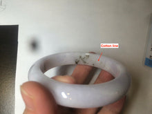 Load image into Gallery viewer, 59.4mm Certified type A 100% Natural light green/light purple/white Jadeite bangle J109-0514
