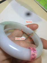 Load image into Gallery viewer, 52mm certified 100% natural green/white/red jadeite jade bangle Y107-9285
