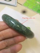Load image into Gallery viewer, 56.5mm Certified Type A 100% Natural spinach green Jadeite Jade bangle M44-0710