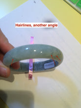 Load image into Gallery viewer, Certifed 58.9mm 100% natural Type A bean green jadeite jade bangle Z42-0722