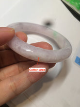 Load image into Gallery viewer, 53.5mm certified 100% natural Type A green/purple jadeite jade bangle AQ57-5347