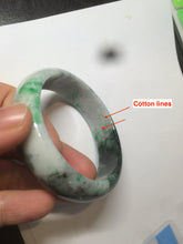 Load image into Gallery viewer, 53.5mm certified 100% natural Type A sunny green/dark green jadeite jade bangle Ak49-2724