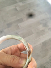 Load image into Gallery viewer, reserved! please don't buy. Thanks. 55.3mm 100% natural Type A green/brown/purple jadeite jade bangle B54