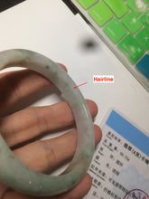 Load image into Gallery viewer, 56mm 100% natural certified icy sunny green/red/white jadeite jade bangle AT52-8745
