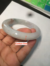 Load image into Gallery viewer, 57.5mm Certified Type A 100% Natural light green/purple/red Jadeite Jade bangle AC62-0052