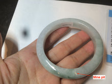 Load image into Gallery viewer, 57.5mm Certified Type A 100% Natural icy green/white Jadeite Jade bangle AT20-1351