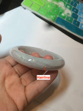 Load image into Gallery viewer, 55.5 mm Certified type A 100% Natural sunny green light purple Jadeite bangle AD54-1106 卖了