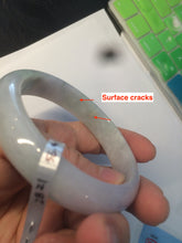 Load image into Gallery viewer, 56.5mm certified 100% natural Type A green purple jadeite jade bangle AM22-2821