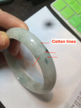 Load image into Gallery viewer, 58mm Certified Type A 100% Natural icy light green Jadeite Jade bangle C27-2362