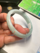 Load image into Gallery viewer, 52.4mm Certified 100% natural Type A light green oval jadeite jade bangle Y120-2491