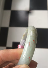 Load image into Gallery viewer, 58 mm Certified Type A 100% Natural green/purple Jadeite Jade bangle B45-3788