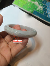 Load image into Gallery viewer, 55.5 mm Certified type A 100% Natural sunny green light purple Jadeite bangle AD54-1106 卖了