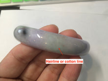 Load image into Gallery viewer, 58.1mm 100% natural type A certified light green/purple jadeite jade bangle AQ5-0684