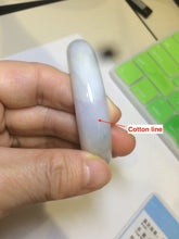 Load image into Gallery viewer, 53.5mm 100% natural Type A green/white jadeite jade bangle R76-5678