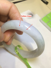 Load image into Gallery viewer, 53.5mm 100% natural Type A green/white jadeite jade bangle R76-5678