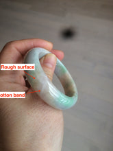 Load image into Gallery viewer, 48mm Type A 100% Natural sunny green/purple/yellow ovalJadeite Jade bangle X105-9226