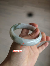 Load image into Gallery viewer, 57.6mm certified type A 100% Natural brown/balck/white jadeite jade bangle C72-4152