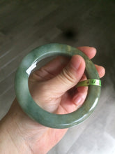 Load image into Gallery viewer, Sold! please don't order. Thanks 56mm certified 100% natural Type A dark green/gray/brown jadeite jade bangle Y84-7333
