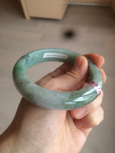 Load image into Gallery viewer, 57.9mm Certified Type A 100% Natural sunny green/dark green/black Jadeite Jade bangle AJ41-0082