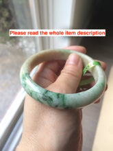Load image into Gallery viewer, 57.5mm Certified Type A 100% Natural sunny green/yellow Jadeite Jade bangle W61-5522