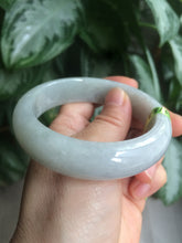 Load image into Gallery viewer, 57.4mm 100% natural Type A light green style jadeite jade bangle AB36-8519